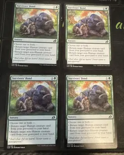 Survivors' Bond X4 Ikoria Lair of Behemoths Magic the Gathering MTG - Image 1