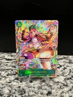 One Piece CCG Jewelry Bonney Secret Rare Foil Card #OP12-118 Alternate Art NM - Image 1