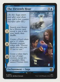 The Eleventh Hour misprint stamp error Doctor Who mtg magic the gathering - Image 1