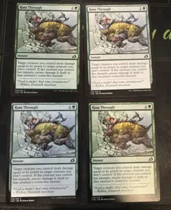 Ram Through X4 Ikoria Lair of Behemoths Magic the Gathering MTG - Image 1