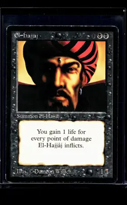1993 MTG Magic The Gathering ARN Arabian Nights Vintage El-Hajjaj MP - Image 1