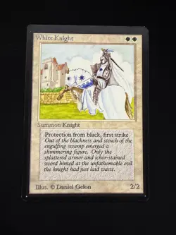 Magic The Gathering NM Beta White Knight MTG Beta - Image 1