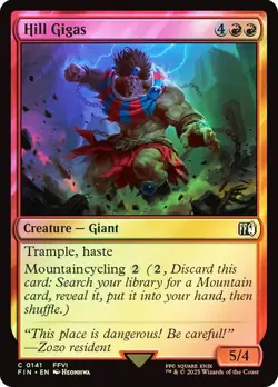 Hill Gigas FINAL FANTASY MTG MAGIC CREATURE GIANT FOIL - Image 1