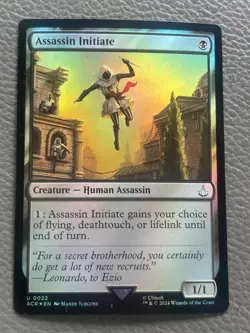 Assassin Initiate 22 Universes Beyond: Assassin's Creed MTG Foil NM - Image 1