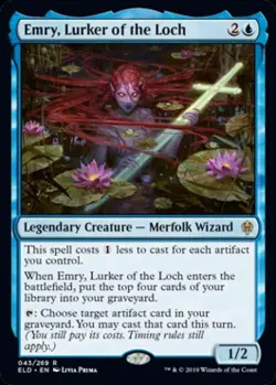 Emry, Lurker of the Loch -Foil Near Mint MTG Throne of Eldraine - Image 1