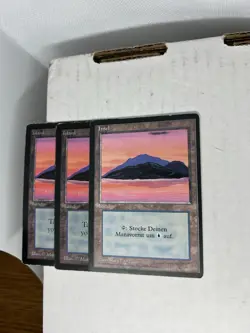 3 X Island 1993 Vintage Beta MTG Magic the Gathering C Variant See Description - Image 1