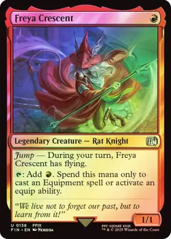Freya Crescent FINAL FANTASY MTG MAGIC LEGENDARY RAT KNIGHT FOIL - Image 1