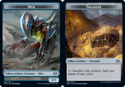 FOIL Myr (007) Treasure (027) NM Double Masters MTG Magic the Gathering Eng - Image 1