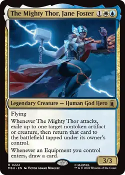The Mighty Thor, Jane Foster - Foil Light Play, English Magic the Gathering MTG - Image 1