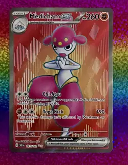 POKEMON Medicham EX 161/142 Ultra Rare S&V Stellar Crown TCG Free S&H !!! - Image 1
