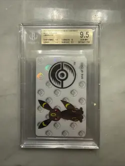 BGS 9.5 POKEMON POKEMON CENTER X BEAR WALKER UMBREON COLLECTION CARD GEM MINT - Image 1