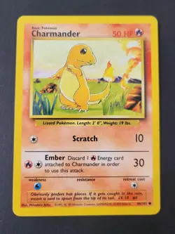 Charmander 46/102 Base Set WOTC *EXC* Common Pokemon Card - Image 2