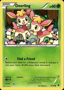 DEERLING 8/124 Pokemon Card Fates Collide Near Mint - Image 1