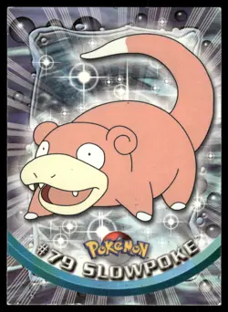 Pokemon Cards Slowpoke #79 Topps Trading Cards Series 2 LP - Image 1