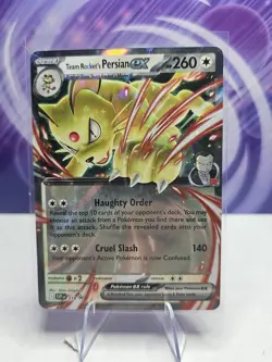 2025 Pokemon Team Rockets Persian Ex SV Destined Rivals Promo #218 - Image 1