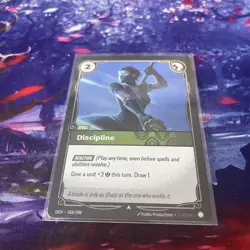 Riftbound League Of Legends Origins Foil Card OGN 058 Discipline - Image 1