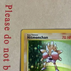 Pokemon Card Hitmonchan 7/102 4th Print Holo Rare Base Set 1999-2000 WOTC LP/NM - Image 2