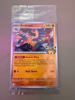 Exclusive Pokemon Chicago Field Museum Fossil Exhibit Archeops Promo Card Sealed - Image 1