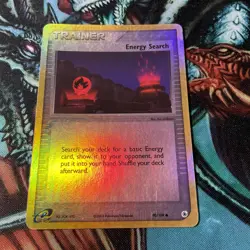 2003. Pokemon Energy Search Reverse Holo EX Ruby & Sapphire Trainer 90/109 - Image 2