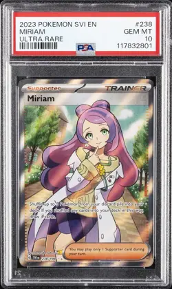 2023 POKEMON SVI EN-SCARLET & VIOLET ULTRA RARE #238 MIRIAM PSA 10 - Image 1