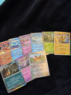 Prismatic Evolutions Complete 9 Card Eeveelution Set Holos/reverse - Pokemon TCG - Image 1