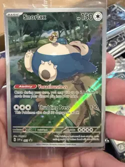 Pokemon TCG Snorlax 151 Scarlet Violet Promo Card Near Mint Condition Sealed - Image 1