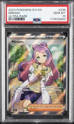 2023 POKEMON SVI EN-SCARLET & VIOLET ULTRA RARE #238 MIRIAM PSA 10 - Image 1