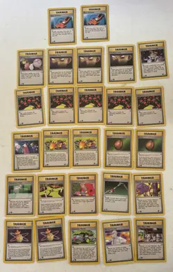 Lot Of 27 Vintage Pokemon Cards 1st Edition Trainers WOTC era Varying Conditions - Image 1