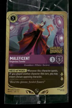 Disney Lorcana Promo Cards Maleficent - Imperious Traveler #44 (Sealed) - Image 1