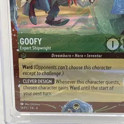 Disney Lorcana Disney Cruise Line Goofy Expert Shipwright Foil Promo DCL P3 RARE - Image 5