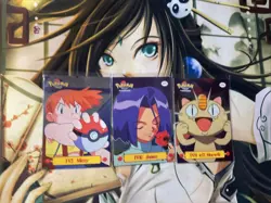 X3 1999 Topps Pokemon TV3 TV10 TV52 Blue Logo Series 1 First Print LP - Image 2