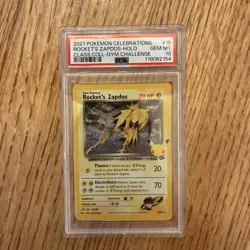 Pokemon ROCKET'S ZAPDOS #15 CELEBRATIONS Classic Collection PSA 10 GEM MINT - Image 1