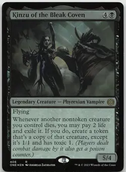 Kinzu of the Bleak Coven FOIL 406 Rare Phyrexia: All Will Be One NM MTG - Image 1