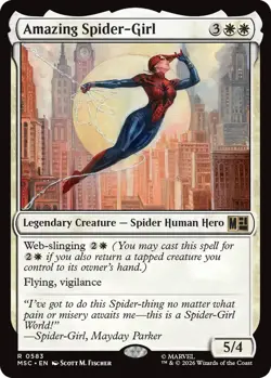 Amazing Spider-Girl Light Play, English Magic the Gathering MTG Commander: Marve - Image 1