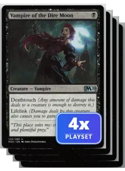 Playset of 4 Vampire of the Dire Moon 120 Core Set 2020 Magic: The Gathering NM - Image 1