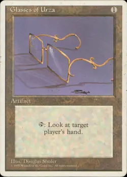 Glasses of Urza Fourth Edition LP/MP Magic: The Gathering TCG - Image 1