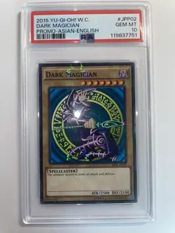 YuGiOh Dark Magician 2015-JPP02 Millennium Rare PSA 10 Gem Mint - Image 1