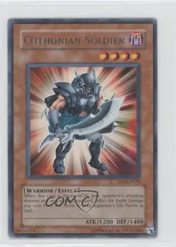 R - Chthonian Soldier Unlimited YuGiOh Elemental Energy #EEN-EN010 2005 READ - Image 1