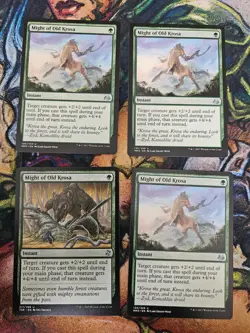 MTG - Might of Old Krosa - Time Spiral / Modern Masters 2017 - NM x4 playset - Image 1