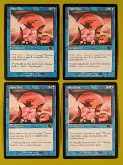 Aura Flux x4 Urza's Legacy 4x Playset Magic the Gathering MTG - Image 1