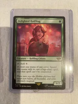 MTG Delighted Halfling The Lord of the Rings: Tales of Middle-earth 0363 Regular - Image 1