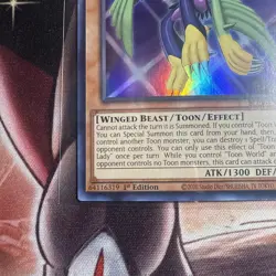 *** TOON HARPIE LADY *** 1ST EDITION HOLOGRAPHIC ULTRA RARE BLCR-EN066 YUGIOH! - Image 4