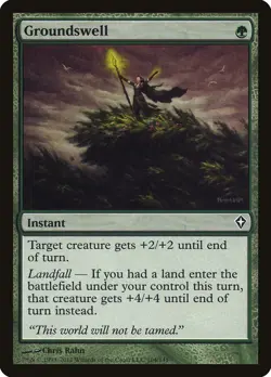 MTG Magic the Gathering 4x NM Groundswell - Worldwake x4 - Image 1