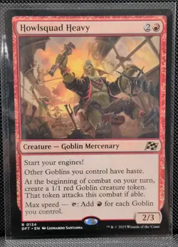 MTG Howlsquad Heavy 0134 Aetherdrift Rare Red Goblin Mercenary English 2025 - Image 1