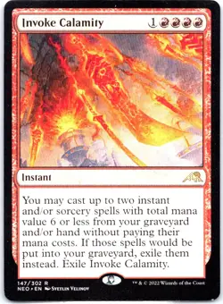#147 Invoke Calamity MTG Kamigawa: Neon Dynasty Rare - Image 1