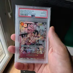 2023 One Piece OP02 Chinese #013 Portgas D. Ace Manga Alternate Art PSA 10 - Image 1