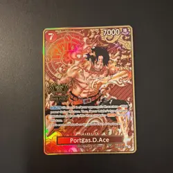 One Piece Card Game Portgas D. Ace OP02-013 English 2nd Anniversary Card - MINT - Image 1
