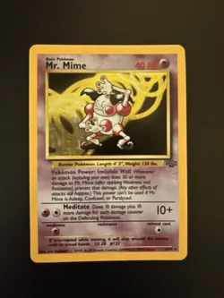 Mr. Mime 6/64 Jungle Holo Rare Unlimited Edition English 40 HP Ken Sugimori - Image 1