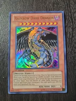 YUGIOH RAINBOW DARK DRAGON LCGX-EN243 1ST ULTRA NM - Image 1