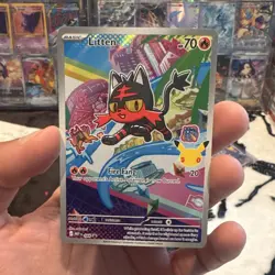 Pokemon TCG Litten 044P Mega Evolutions First Partner Series 1 English Mint - Image 1